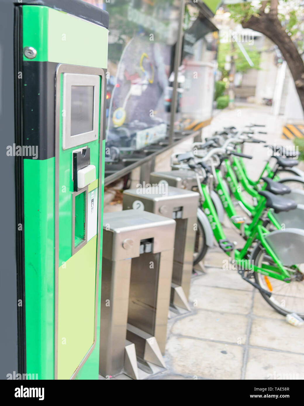 Vending machine for bike rental hi-res stock photography and images - Alamy