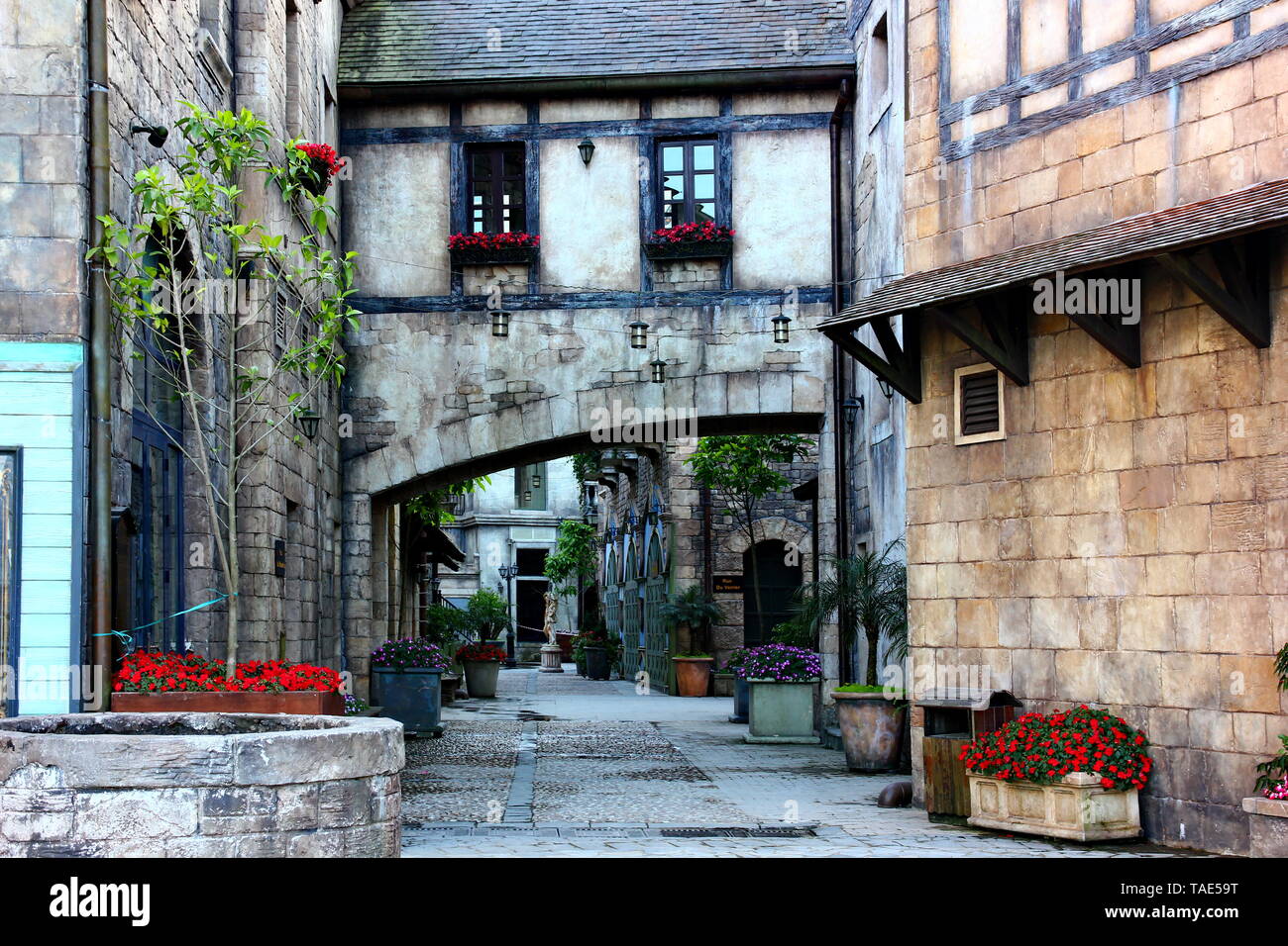 the France village style is beautiful and passion architecture Stock ...