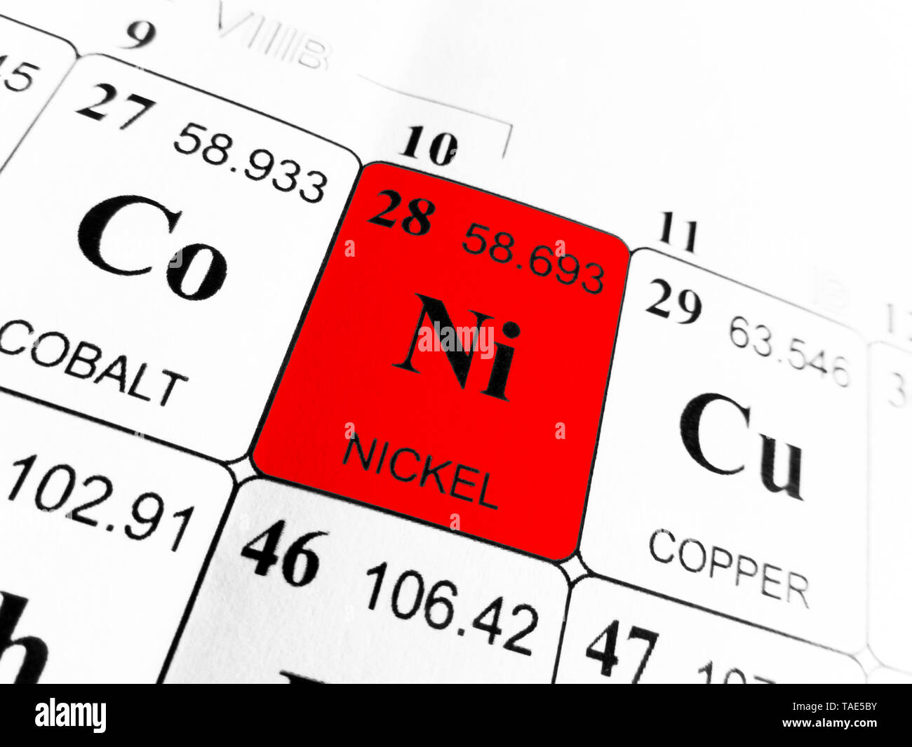 Nickel Chemical Element High Resolution Stock Photography and Images Alamy