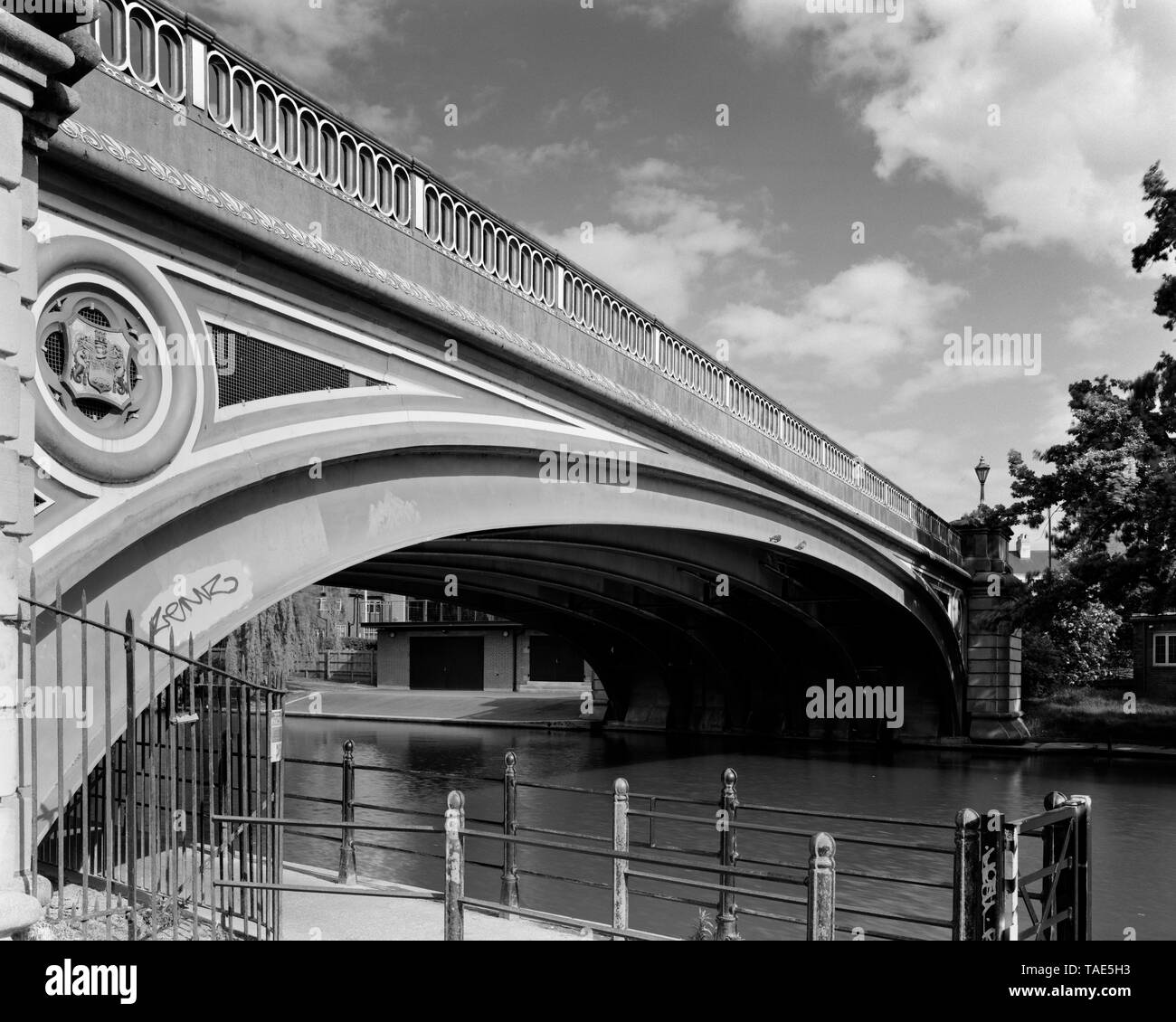 Victoria Bridge over the River Cam in Cambridge England Stock Photo