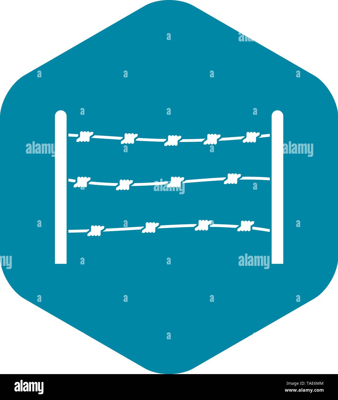 Restricted area icon, simple style Stock Vector Image & Art - Alamy