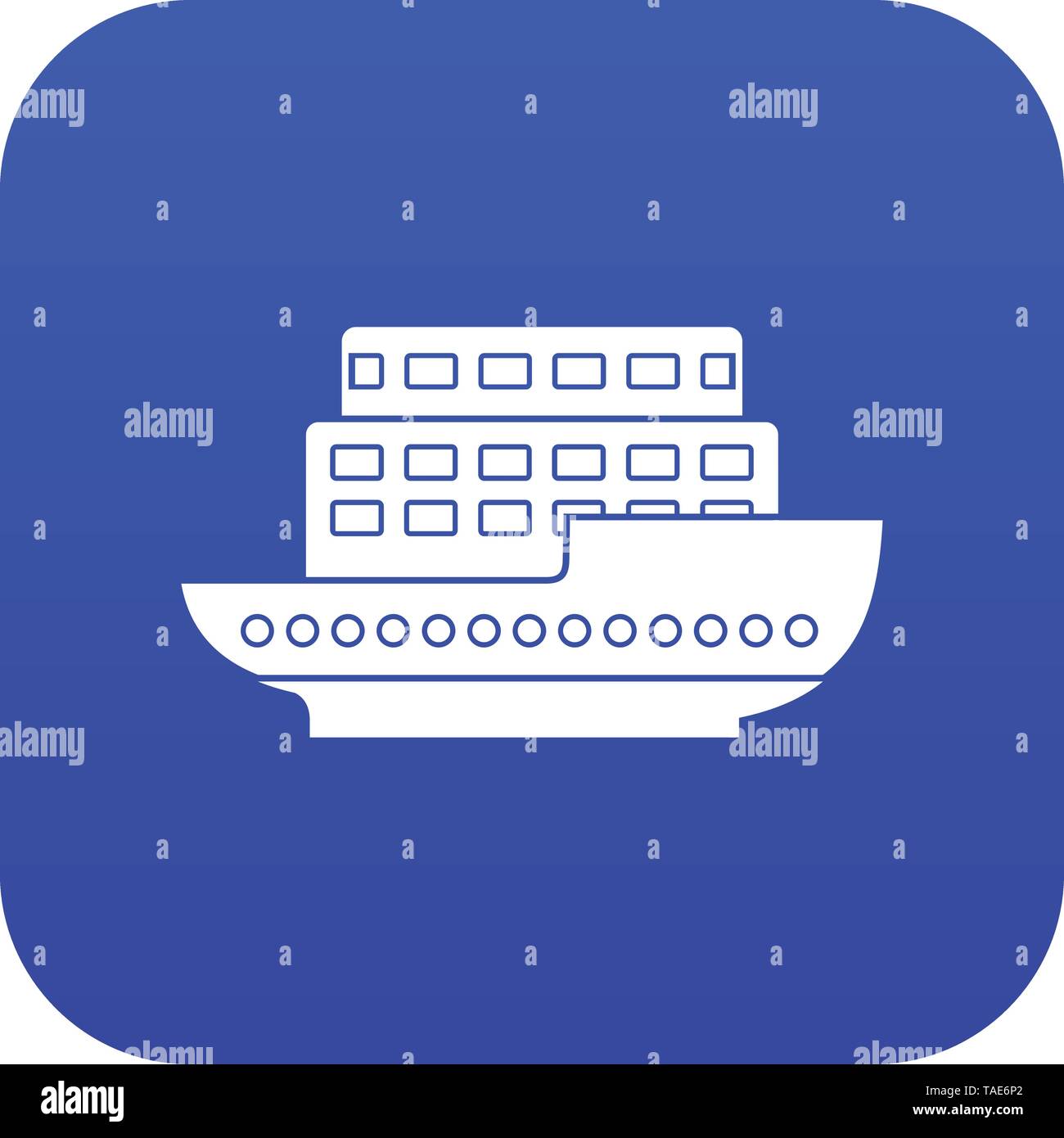 Large passenger ship icon digital blue Stock Vector Image & Art - Alamy