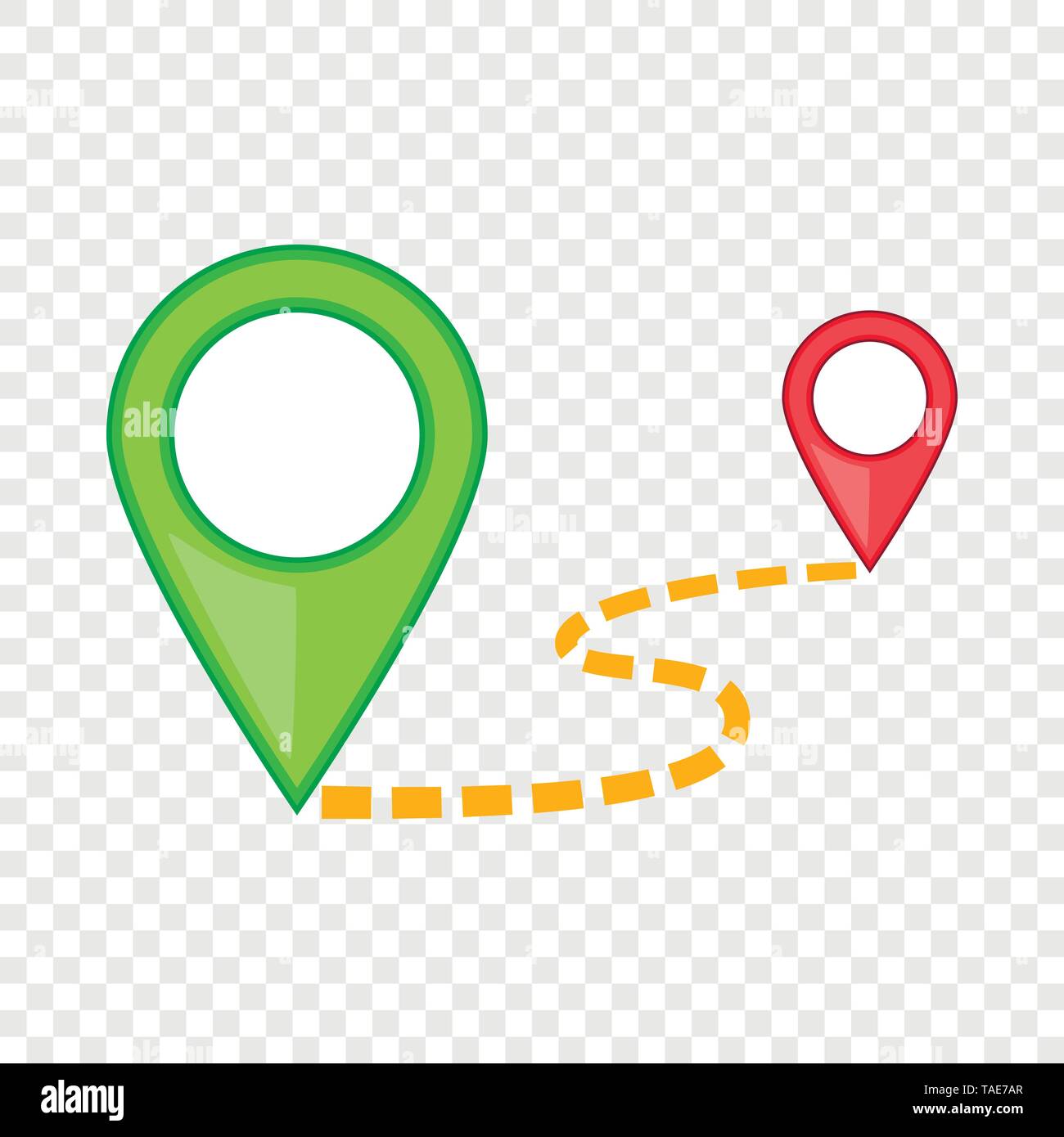 Map pointer icon, cartoon style Stock Vector Image & Art - Alamy