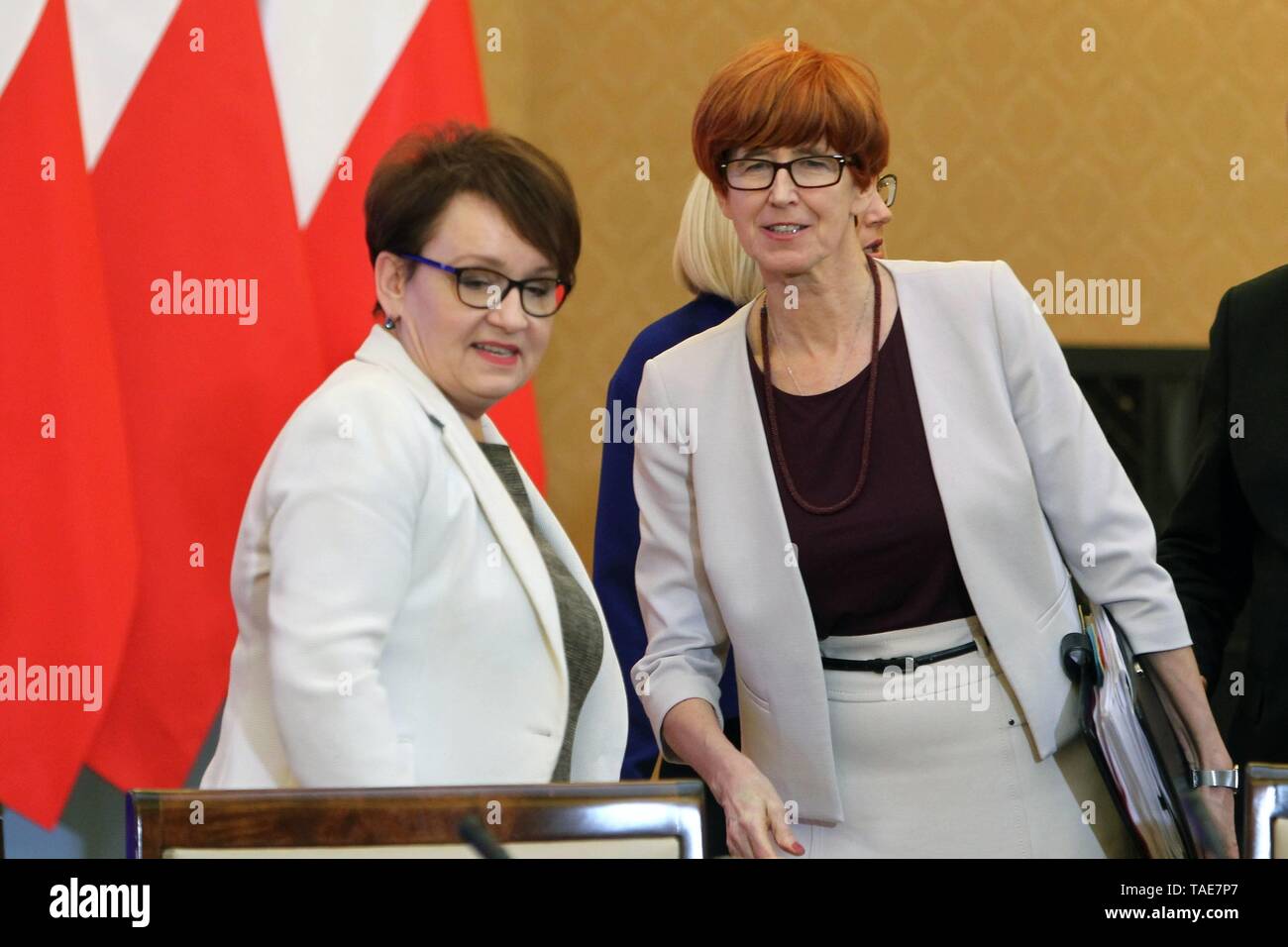 Elzbieta Rafalska - polish politician, Minister of family, labour and social policy Stock Photo