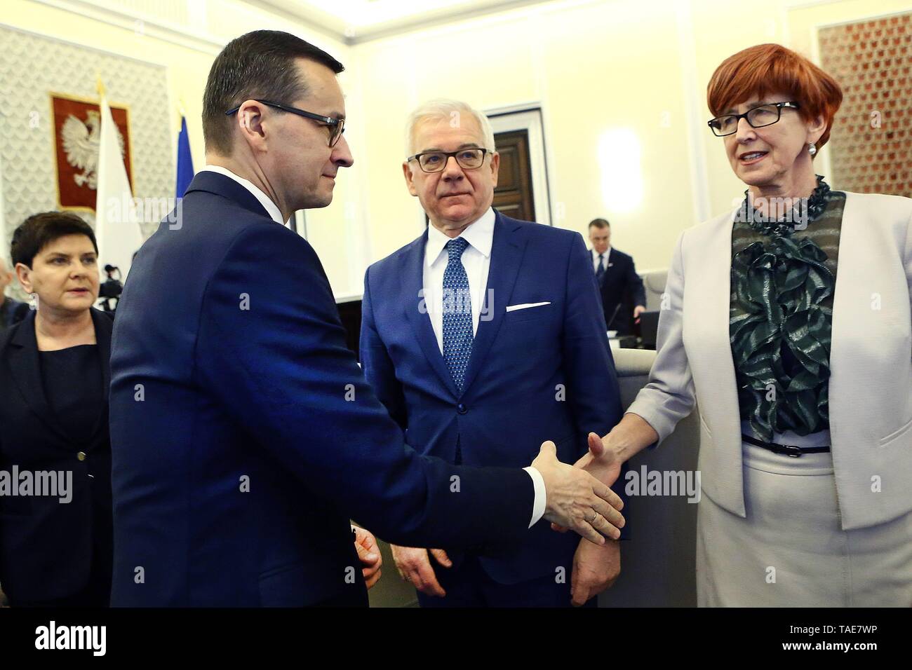 Elzbieta Rafalska - polish politician, Minister of family, labour and social policy Stock Photo