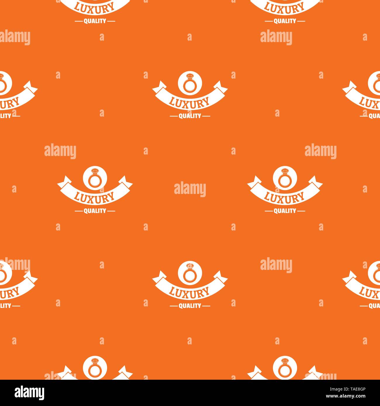Jewelry quality pattern vector orange Stock Vector