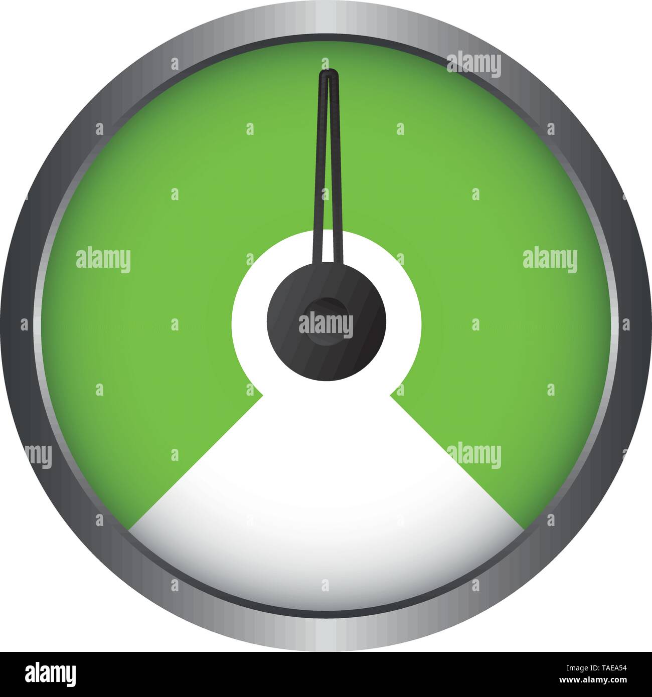 Set of Measuring Vector Icons - 1 Segment - Speedometer Stock Vector