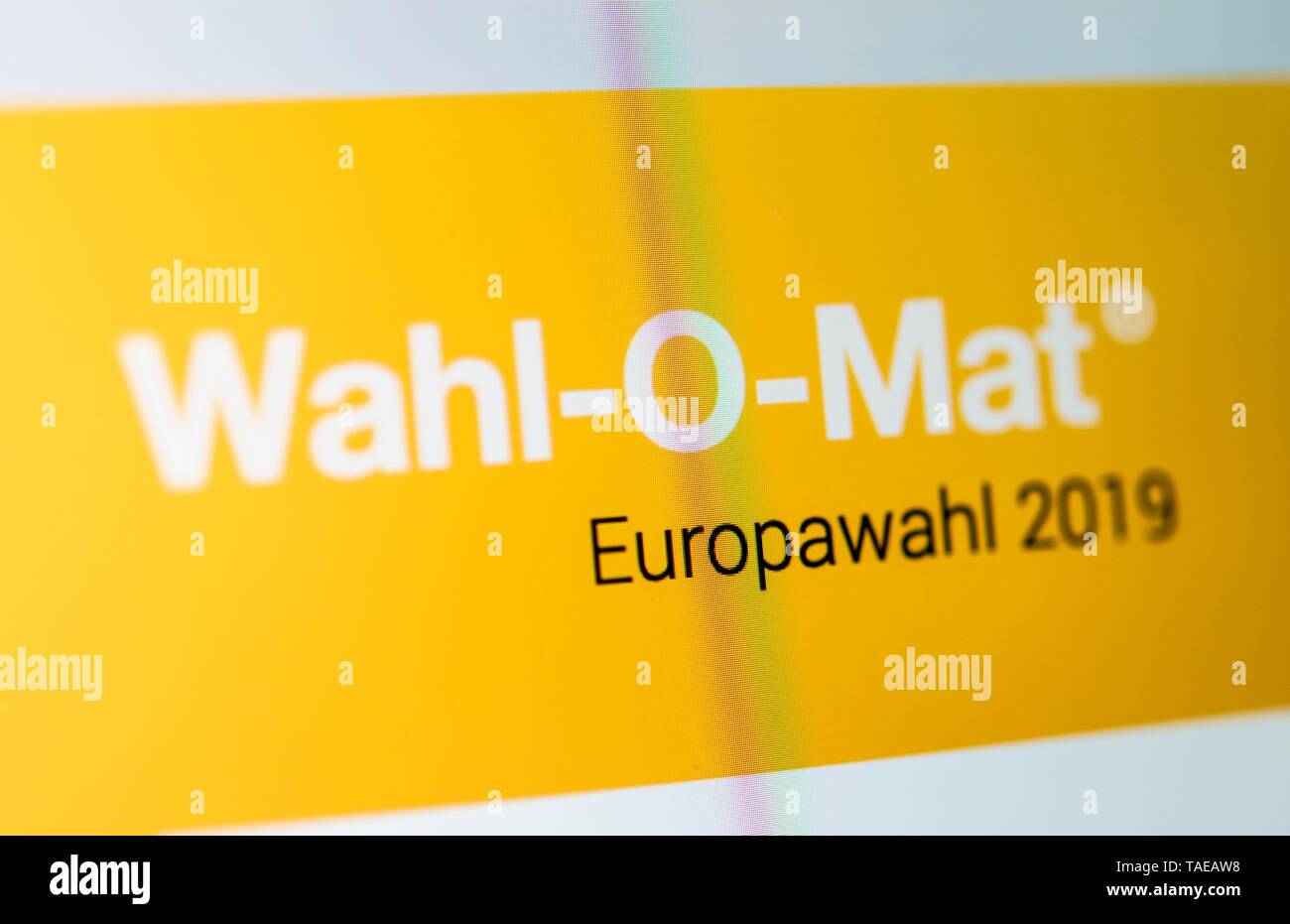 Wahl-O-Mat, European elections 2019, Germany Stock Photo