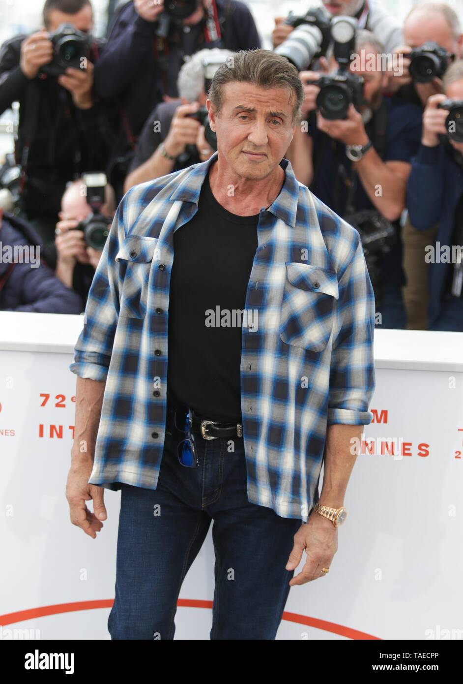 SYLVESTER STALLONE, 2019, CANNES Stock Photo