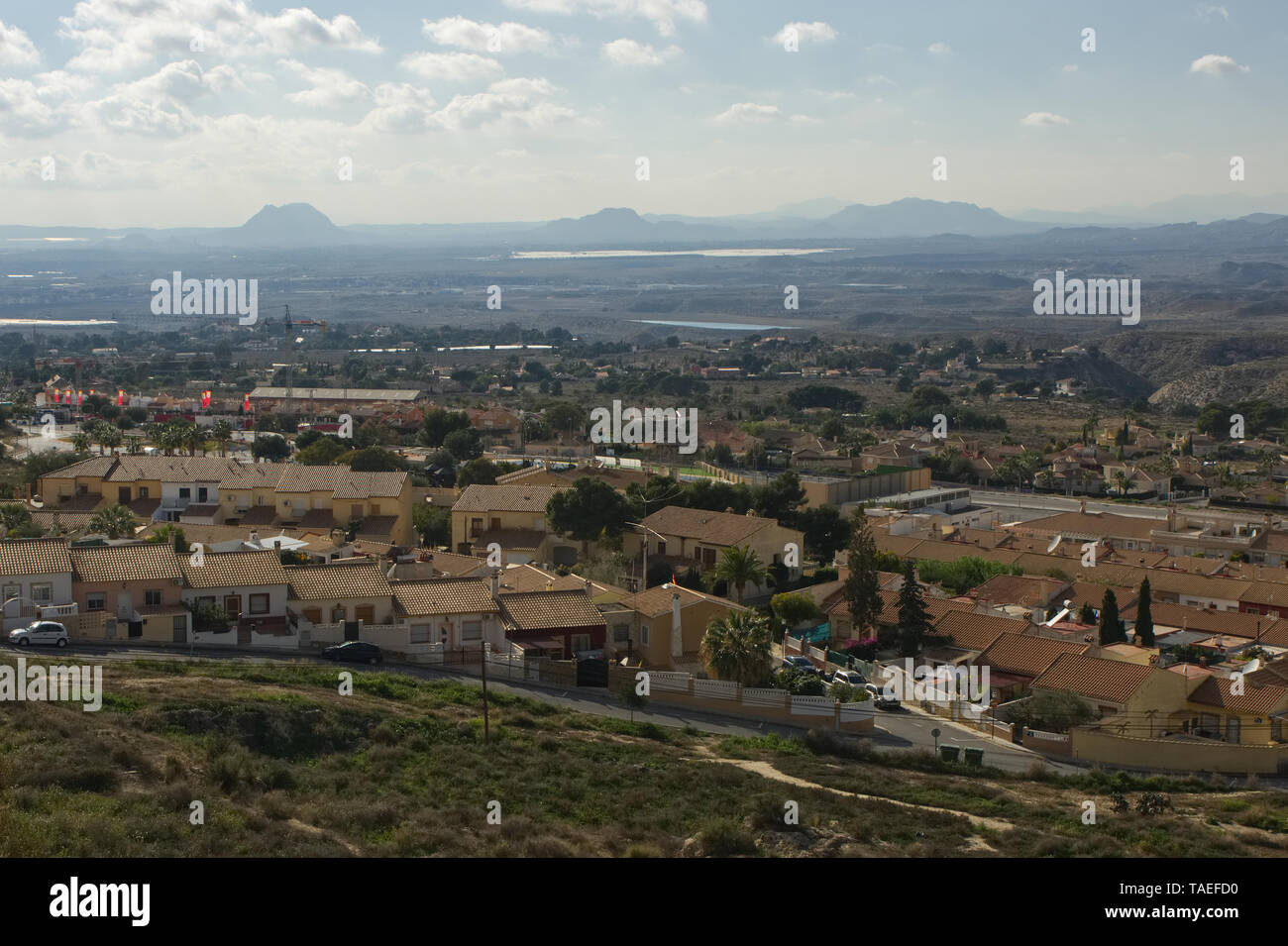 View over Countryside at Busot near Alicante, Spain Stock Photo