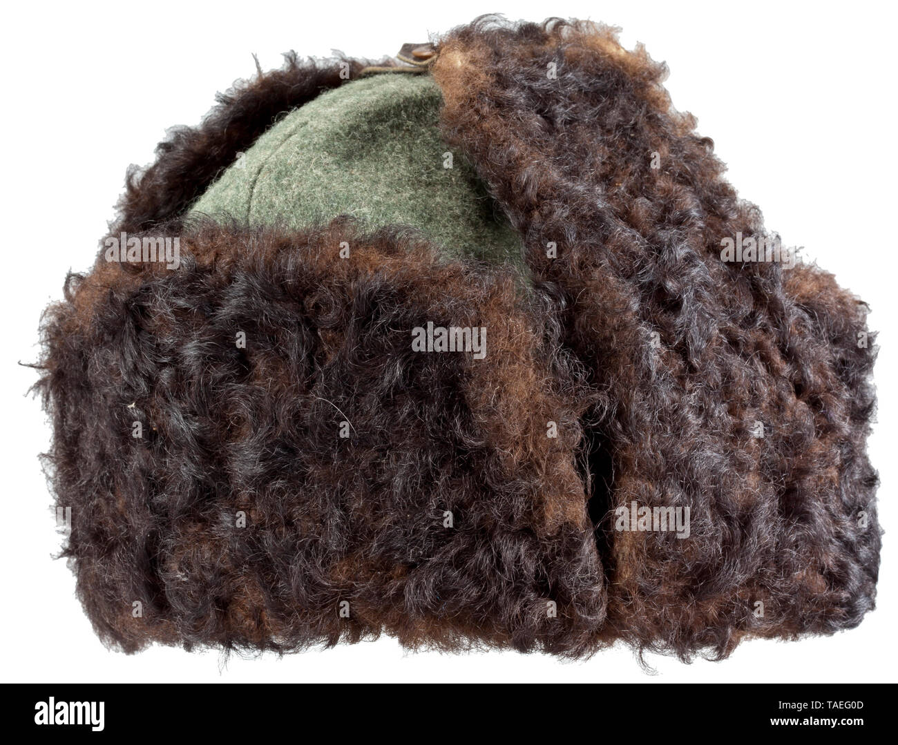 A winter cap for army members private purchase piece in a variant version historic, historical, army, armies, armed forces, military, militaria, object, objects, stills, clipping, clippings, cut out, cut-out, cut-outs, 20th century, Editorial-Use-Only Stock Photo