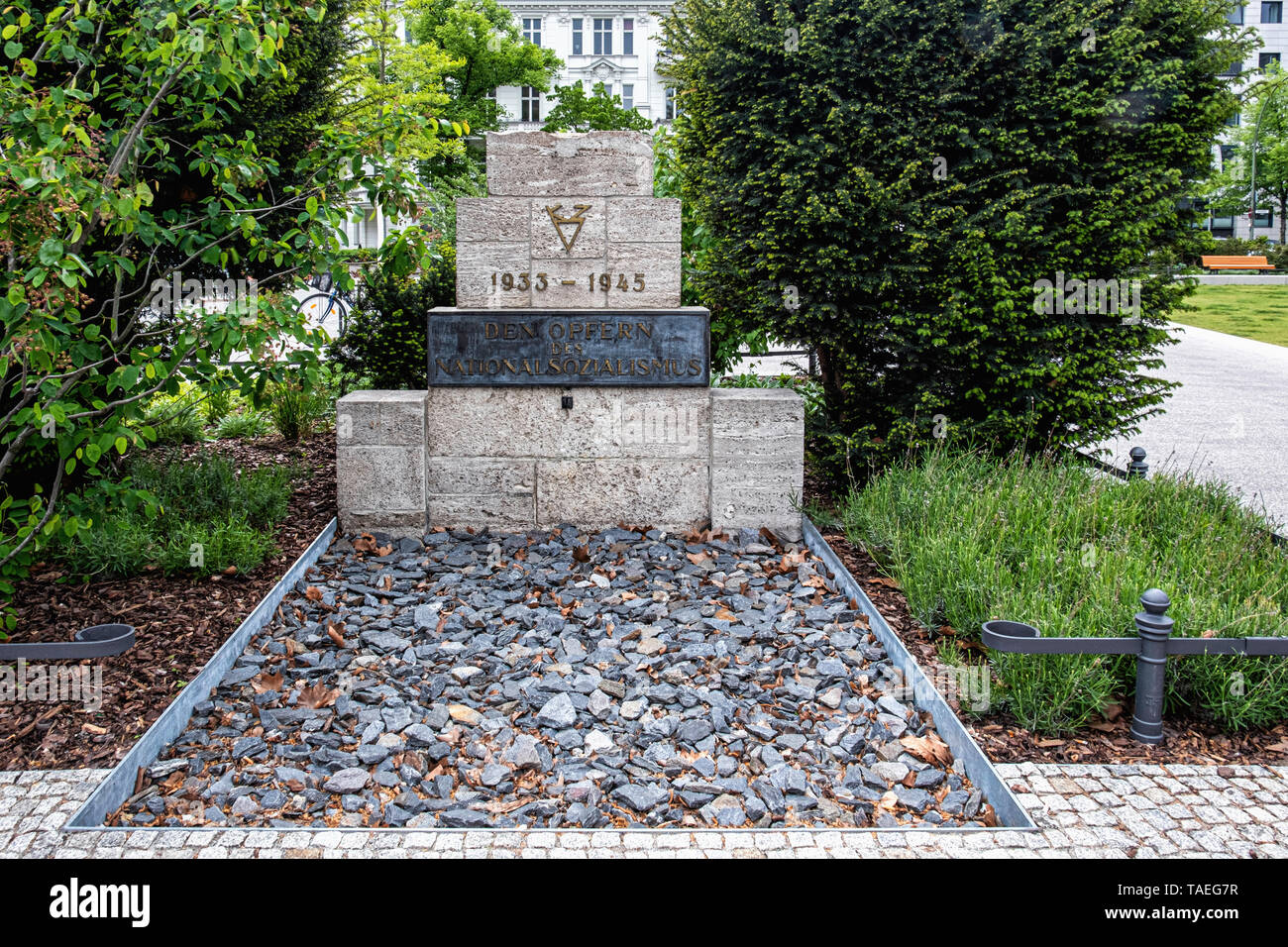 Memorial for the Victims of National Socialism during the Nazi Regime 1933-1945 on Steinplatz, Charlottenburg, Berlin.                                 Stock Photo