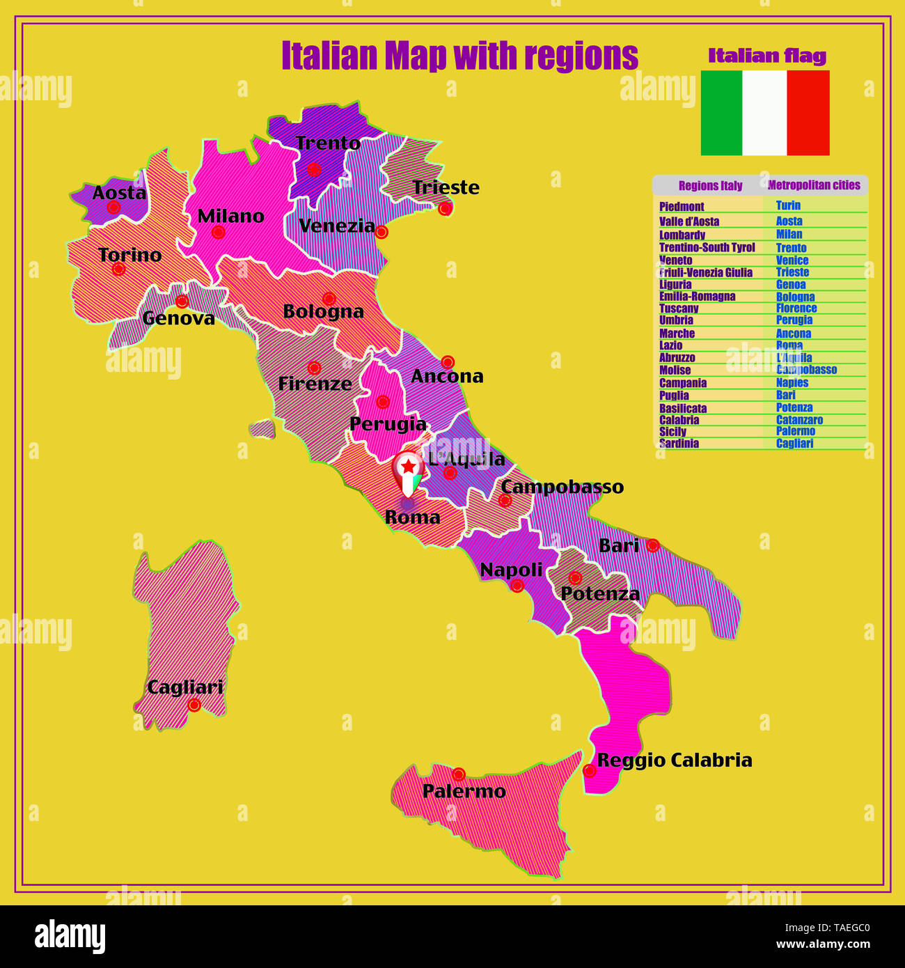 Italy Map High Resolution Stock Photography And Images Alamy