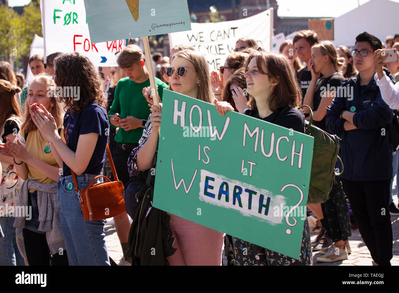 Thousands of Climate-Change Protests in demonstration against government inaction on climate change. Stock Photo