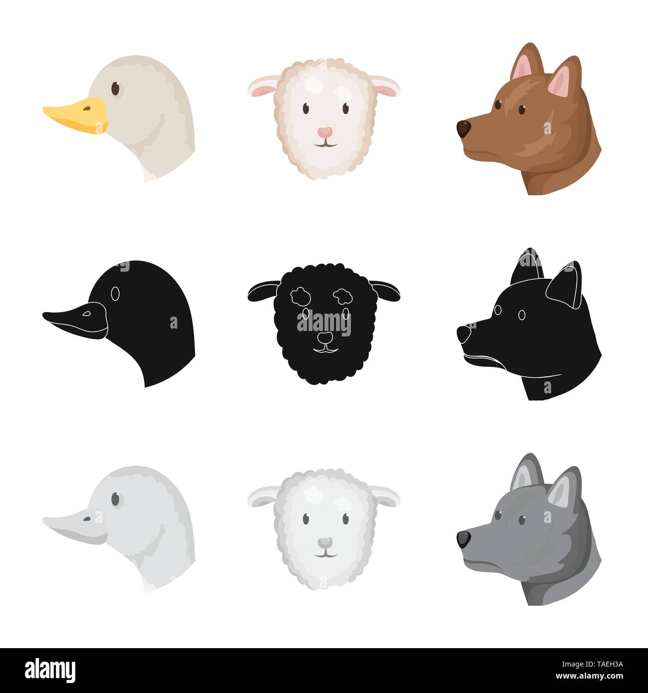 Vector design of agriculture and breeding icon. Set of agriculture and ...