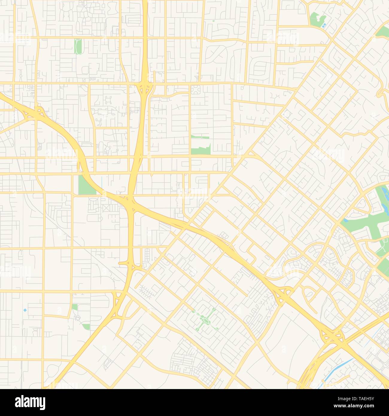 Tustin Ca Map - Empty Vector Map Of Tustin California Usa Printable Road Map Created In Classic Web Colors For Infographic Backgrounds TAEH5Y