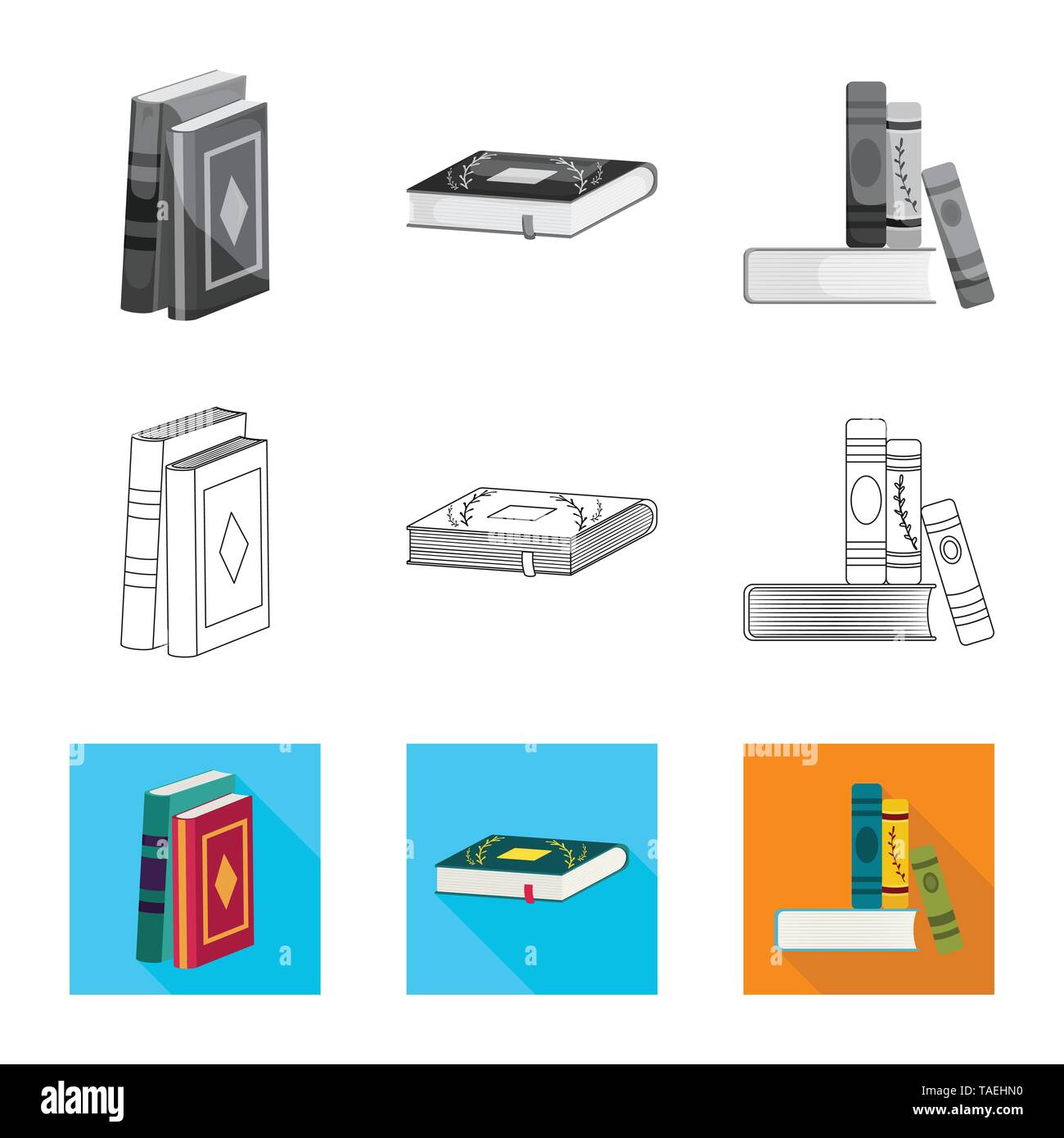Vector illustration of training and cover sign. Collection of training ...