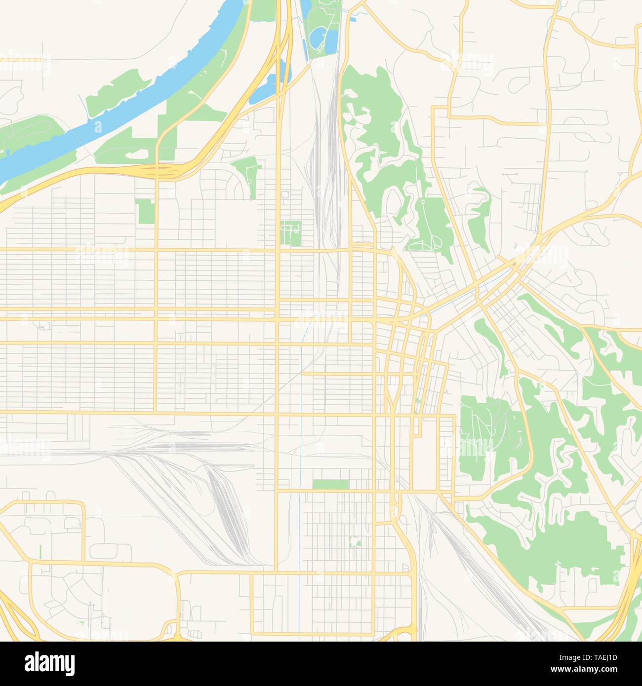 Map Of Council Bluffs Iowa Empty Vector Map Of Council Bluffs, Iowa, Usa, Printable Road Map Created  In Classic Web Colors For Infographic Backgrounds Stock Vector Image & Art  - Alamy