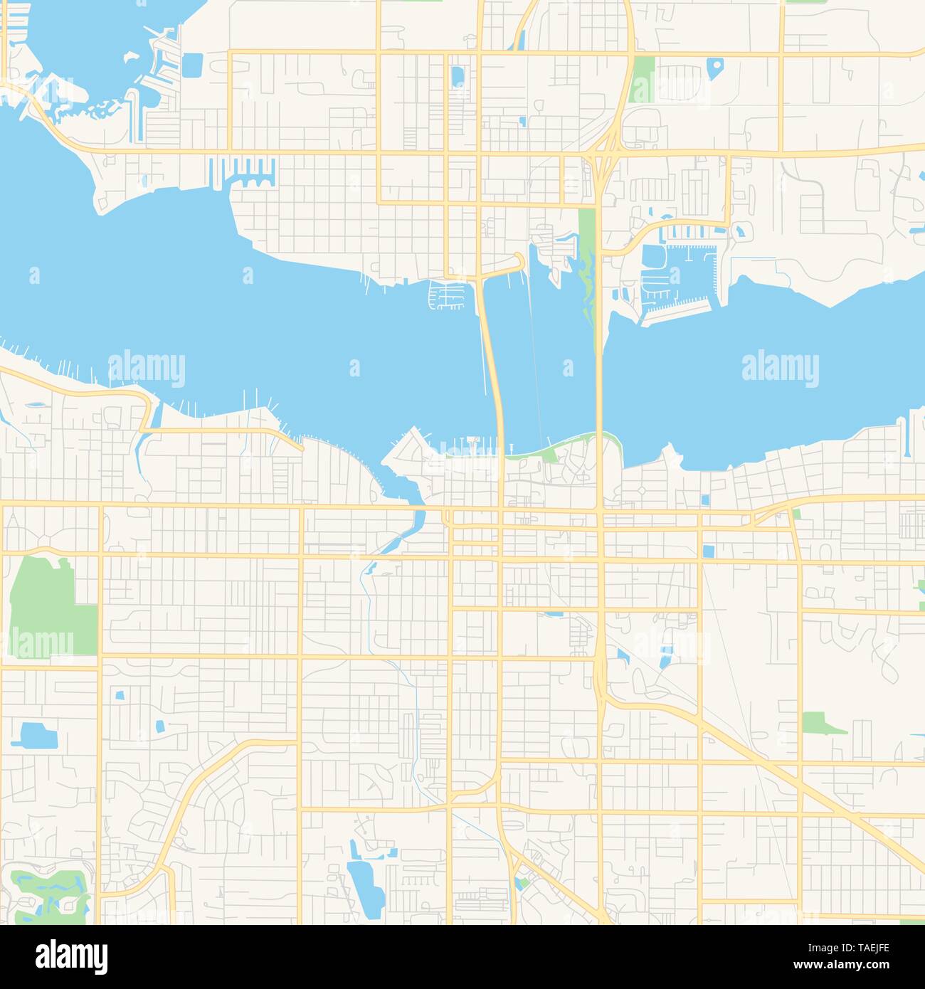 Street Map Of Bradenton Florida Empty Vector Map Of Bradenton, Florida, Usa, Printable Road Map Created In  Classic Web Colors For Infographic Backgrounds Stock Vector Image & Art -  Alamy