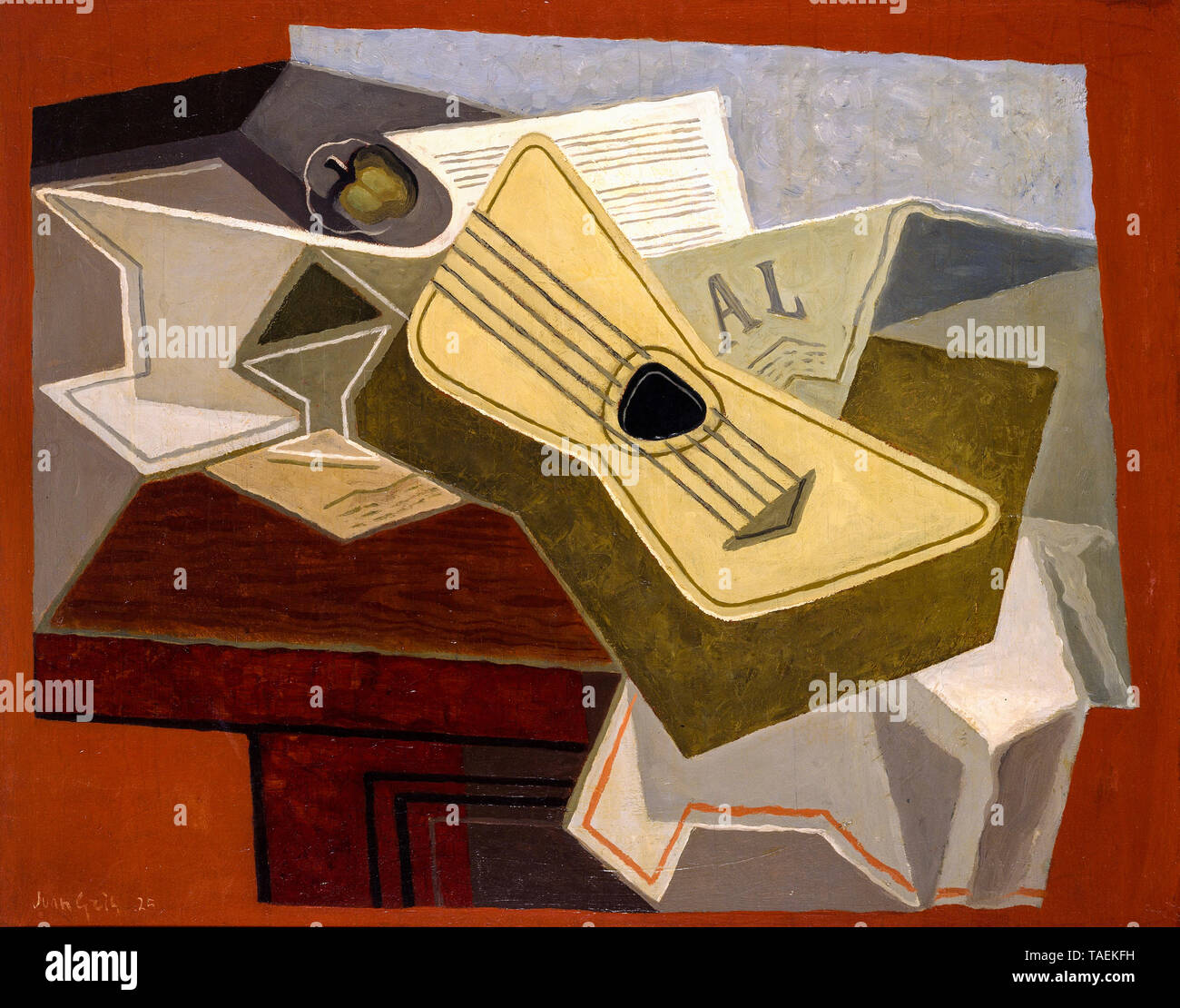 Books And Guitar; Le Livre Et La Guitare, 1925 Sticker by Juan Gris -  Bridgeman Prints