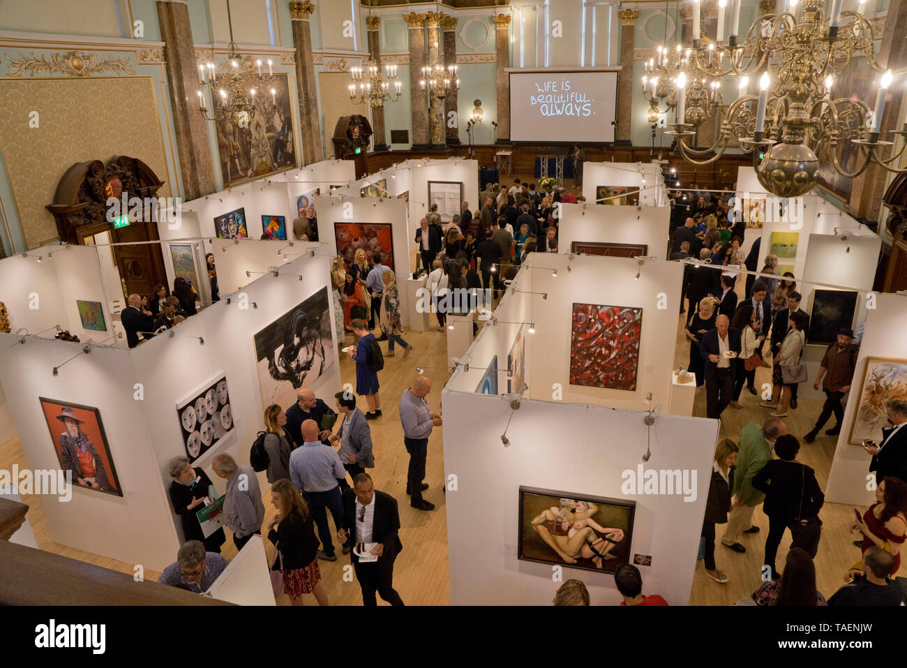 London Art Biennale exhibition at Chelsea Old Town Hall in London