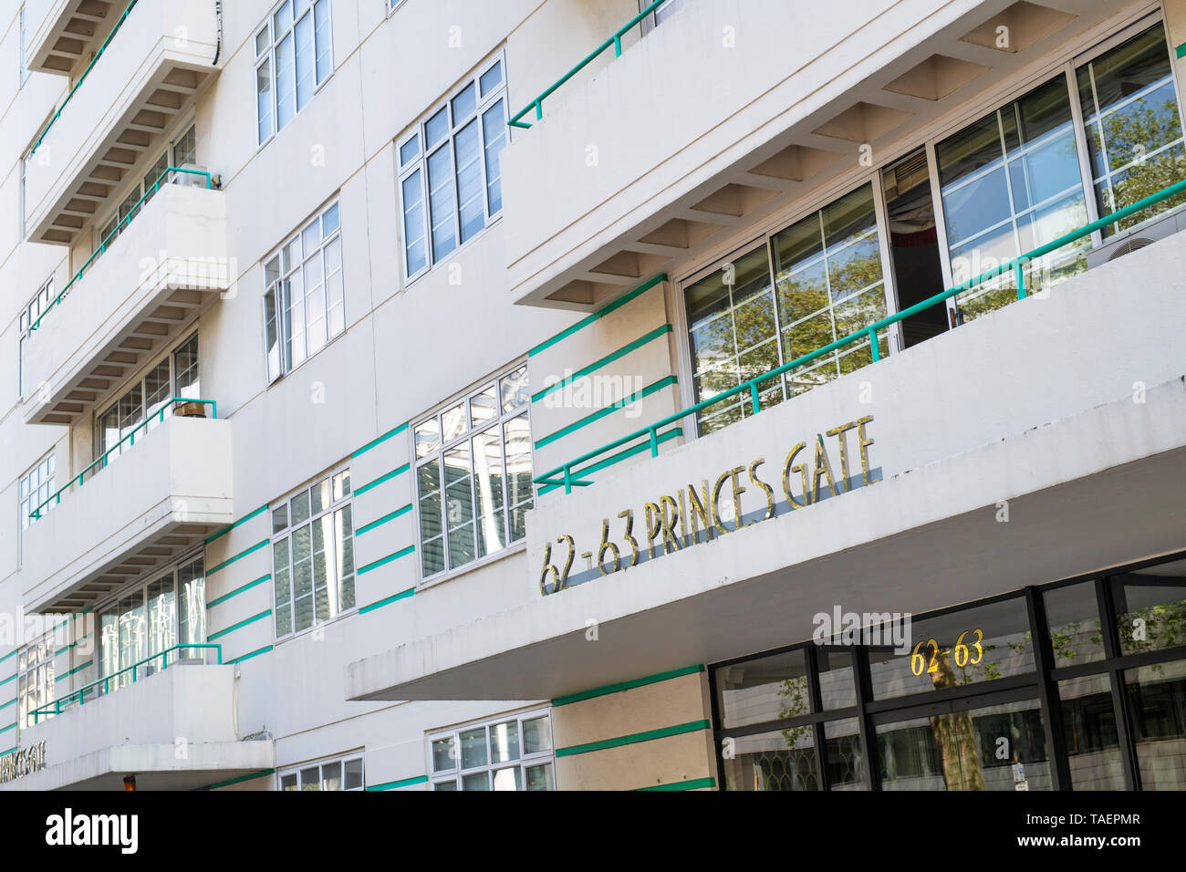 6263 Prince's Gate art deco apartment block, Exhibition Road