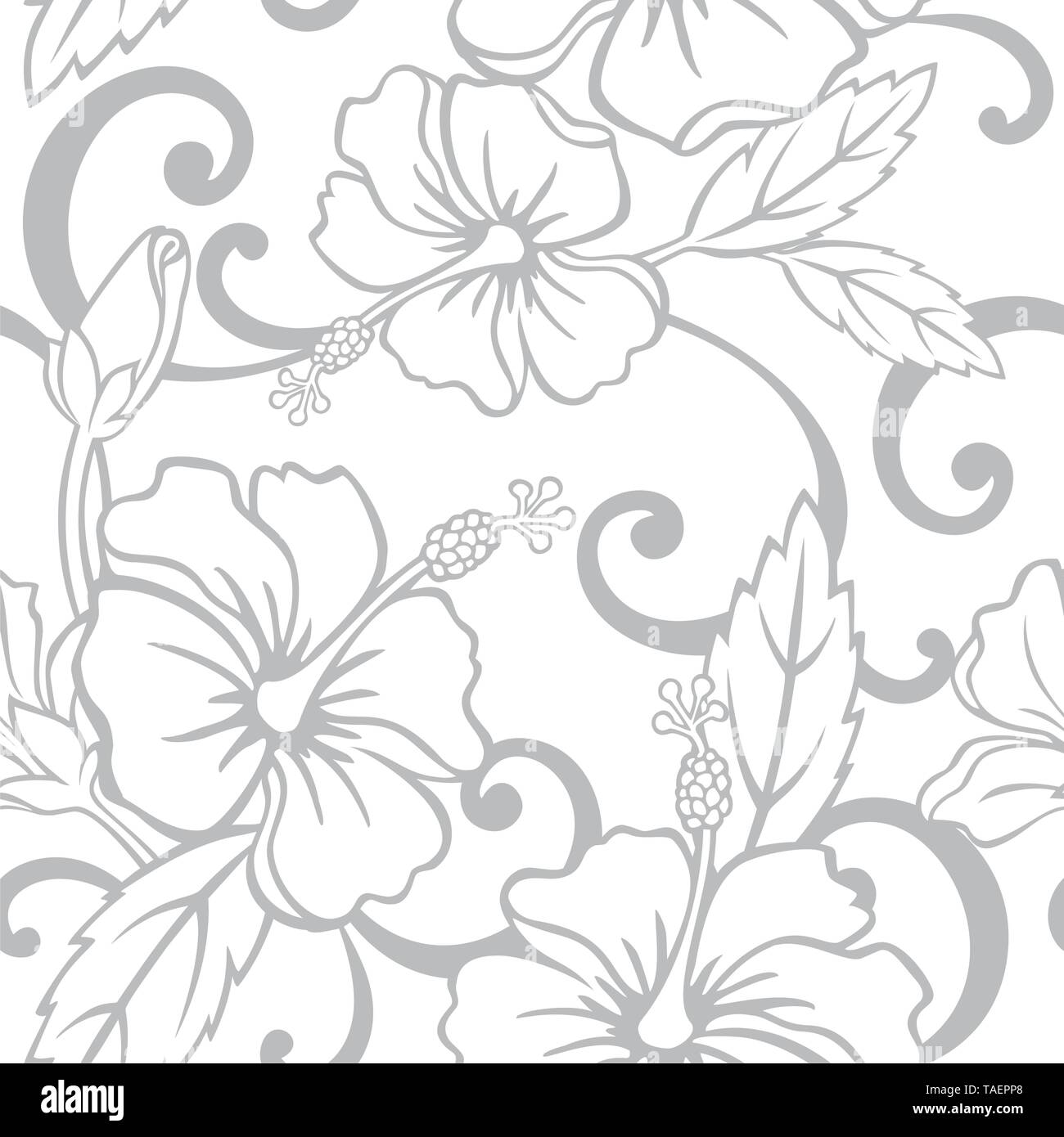 Seamless Hawaiian Wedding Pattern - Vector Stock Vector Image & Art - Alamy