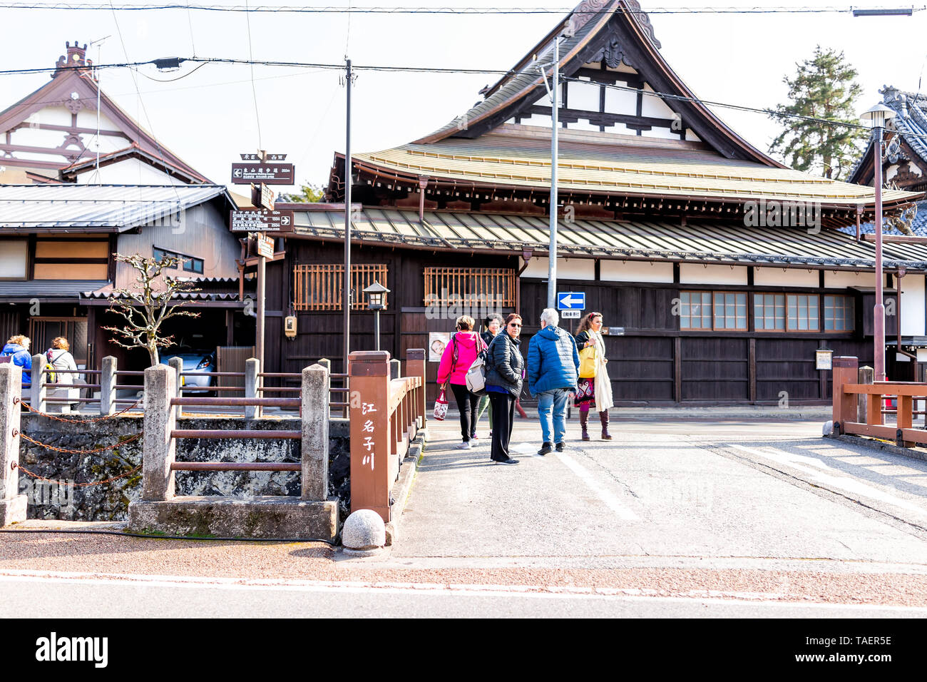 Takayama, Japan April 6, 2019 Gifu prefecture in Japan with