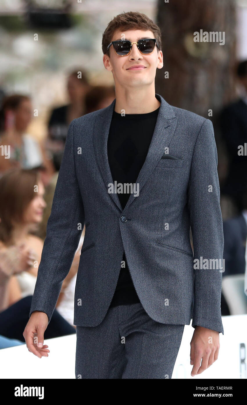 Formula One driver George Russell attending the Amber Lounge Fashion Show 2019, held in Monaco, France. Stock Photo