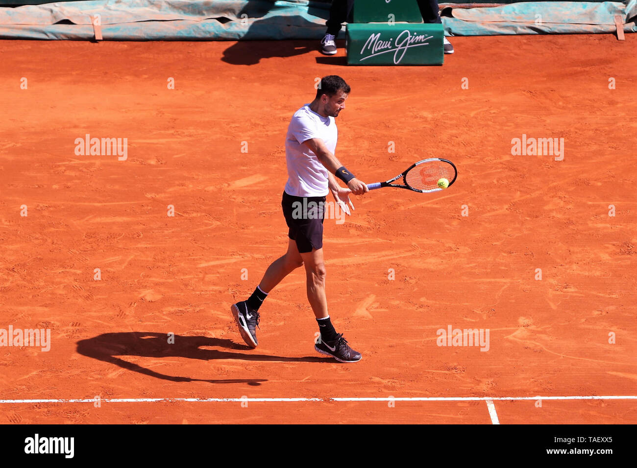 Grigor Dimitrov of Bulgare during the Rolex Monte-Carlo Masters 2019, ATP  Masters 100 tennis match on April 15, 2019 in Monaco - Photo Laurent Lairys  / DPPI Stock Photo - Alamy