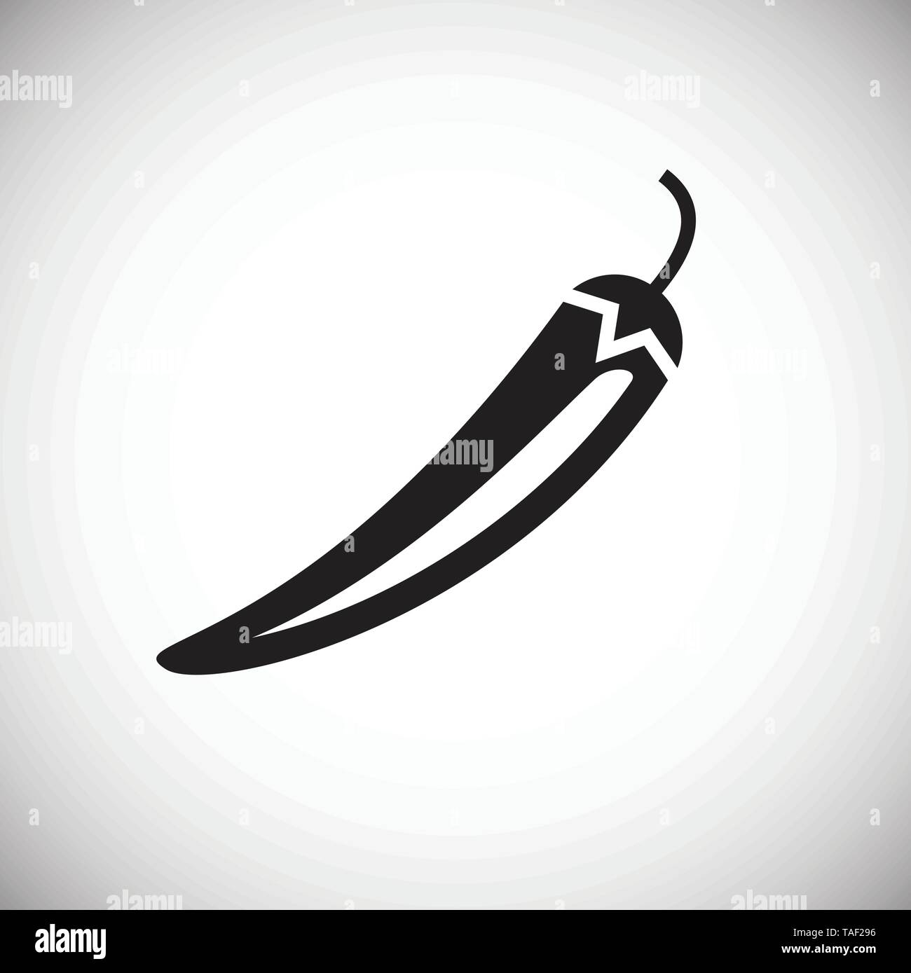 Red Hot pepper icon on background for graphic and web design. Simple ...