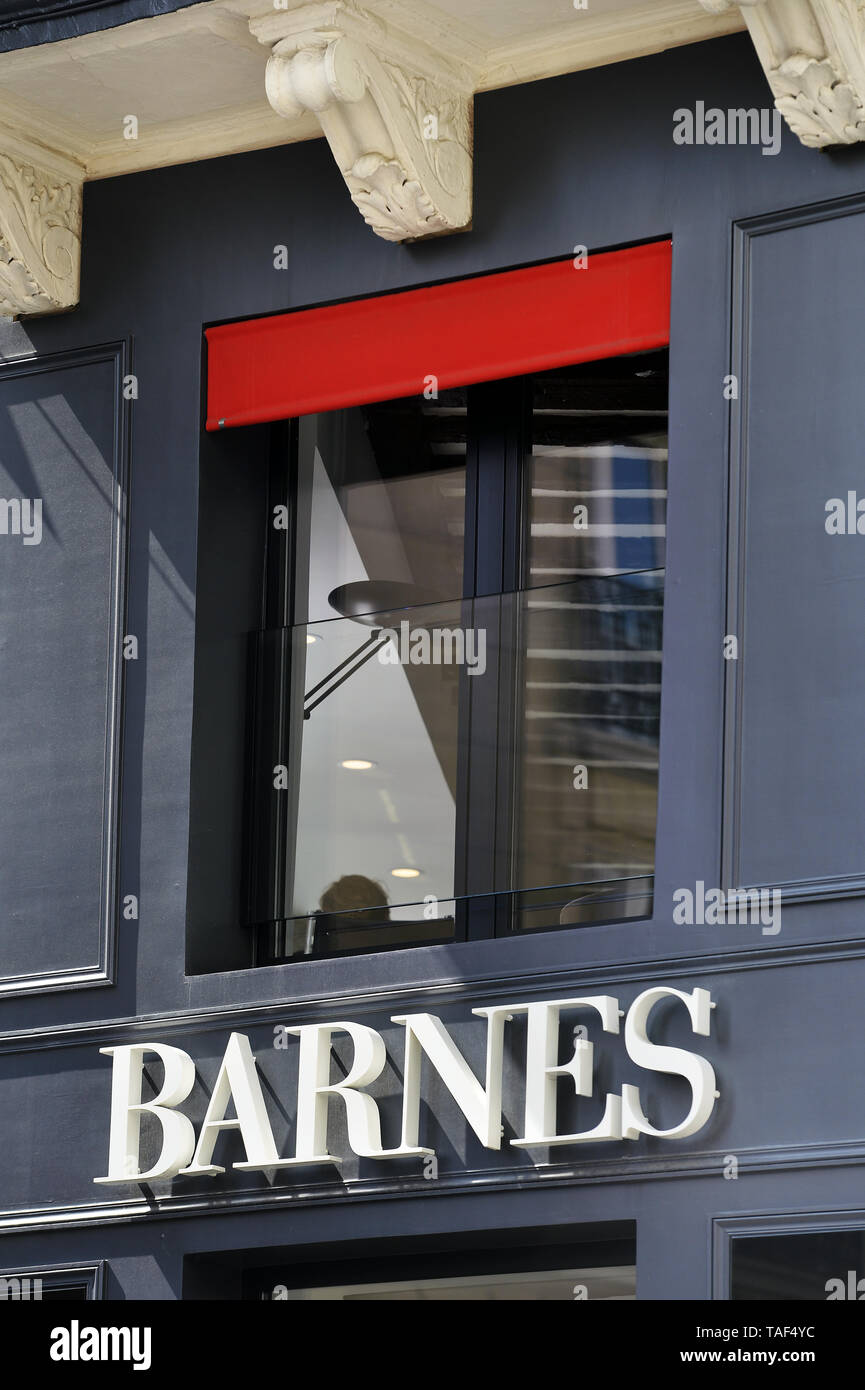 Real Estate Barnes agency Montmartre Paris France Stock Photo Alamy