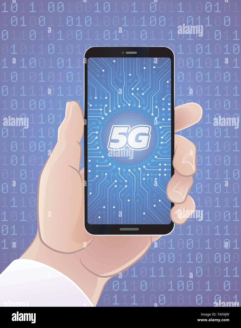 5G Mobile Network Stock Vector