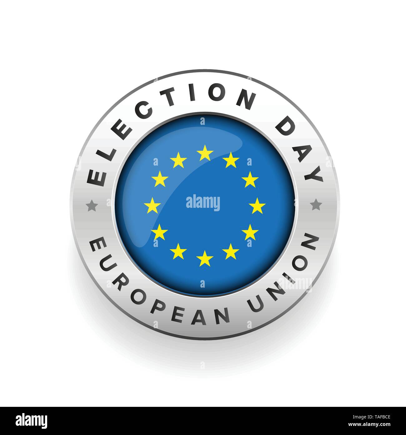 EU election badge sign vector Stock Vector