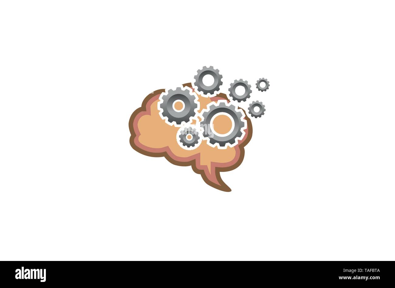 Creative Brain Gear Mind Symbol Logo Vector Design Icon Symbol ...
