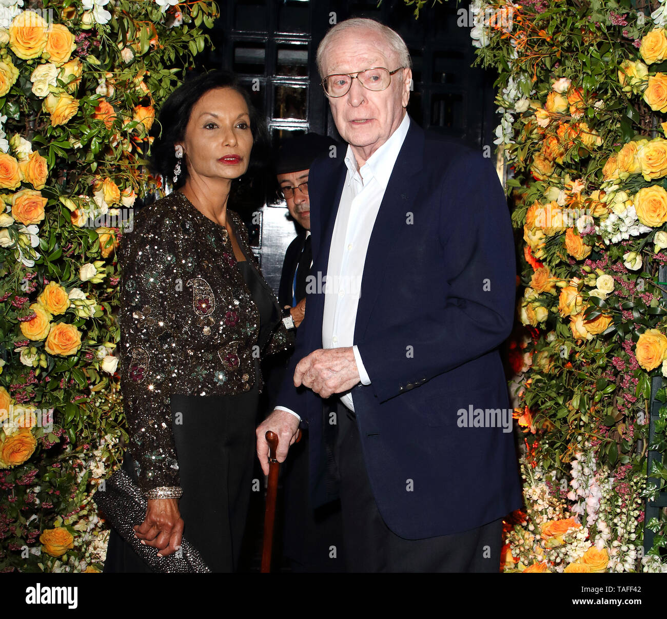 London Uk Sir Michael Caine And Shakira Caine At Tramp Nightclub