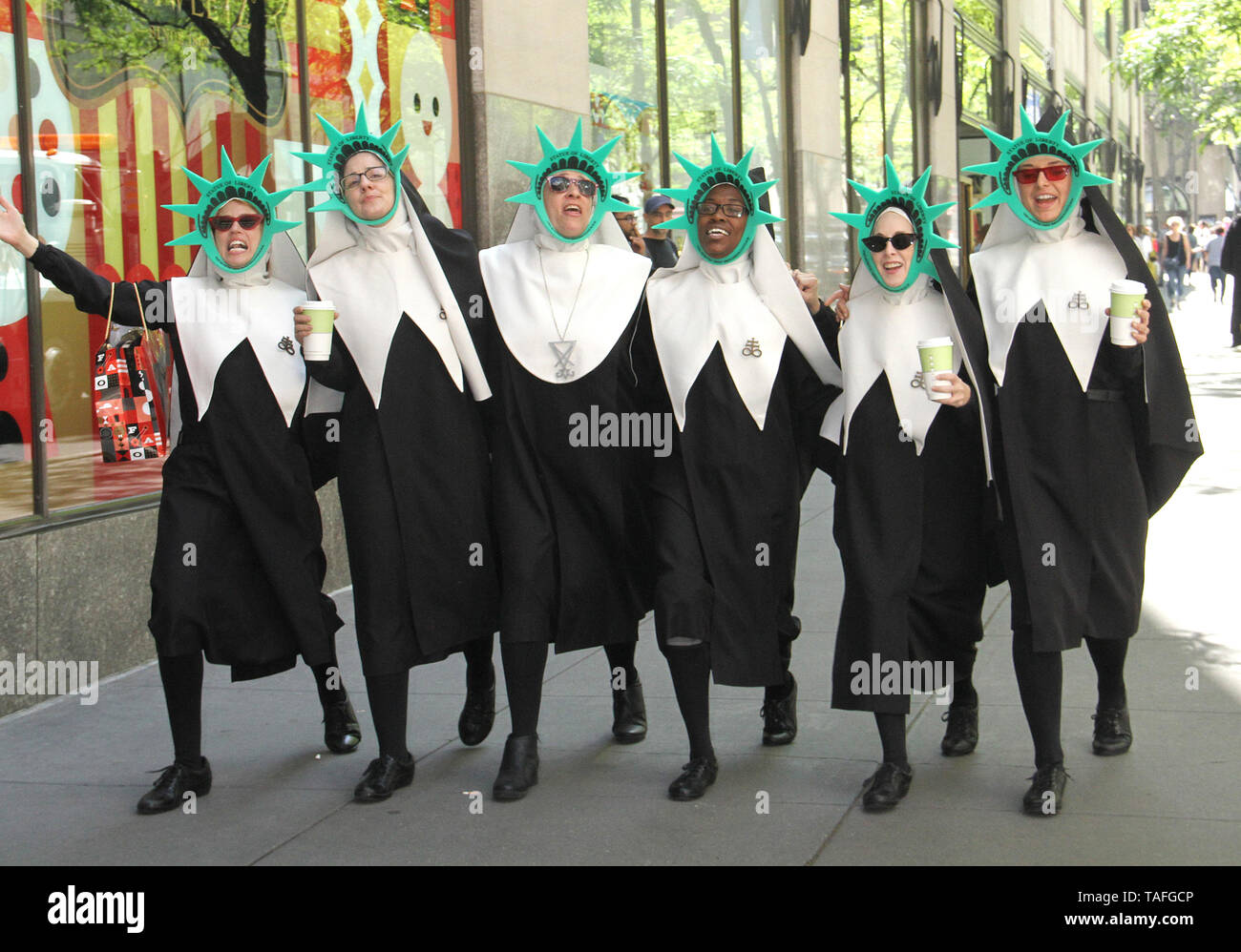 New York, NY, USA. 24th May, 2019. Evil Nuns seen at NBC's Today Show  promoting the Amazon Prime series Good Omens on May 24, 2019 in New York  City. Credit: Rw/Media Punch/Alamy