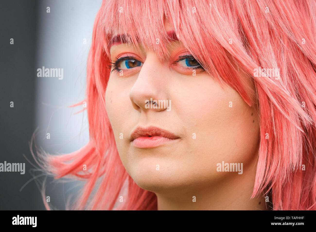 Excel London Uk 24th May 2019 A Young Woman Is Dressed As