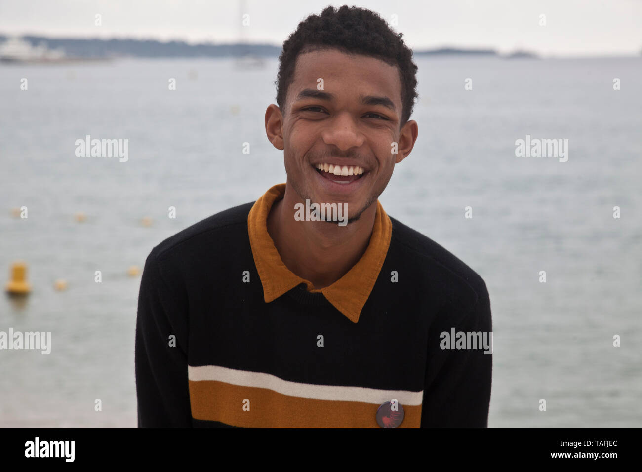 Cannes, France. 24th May, 2019. Actor Juan Paiva at Sick, Sick, Sick (Sem Seu Sangue) film photo call at the Cannes Directors' Fortnight, Friday 24th May 2019, Plage Quinzaine, C-Beach, Cannes, France. Photo Credit: Doreen Kennedy/Alamy Live News Stock Photo