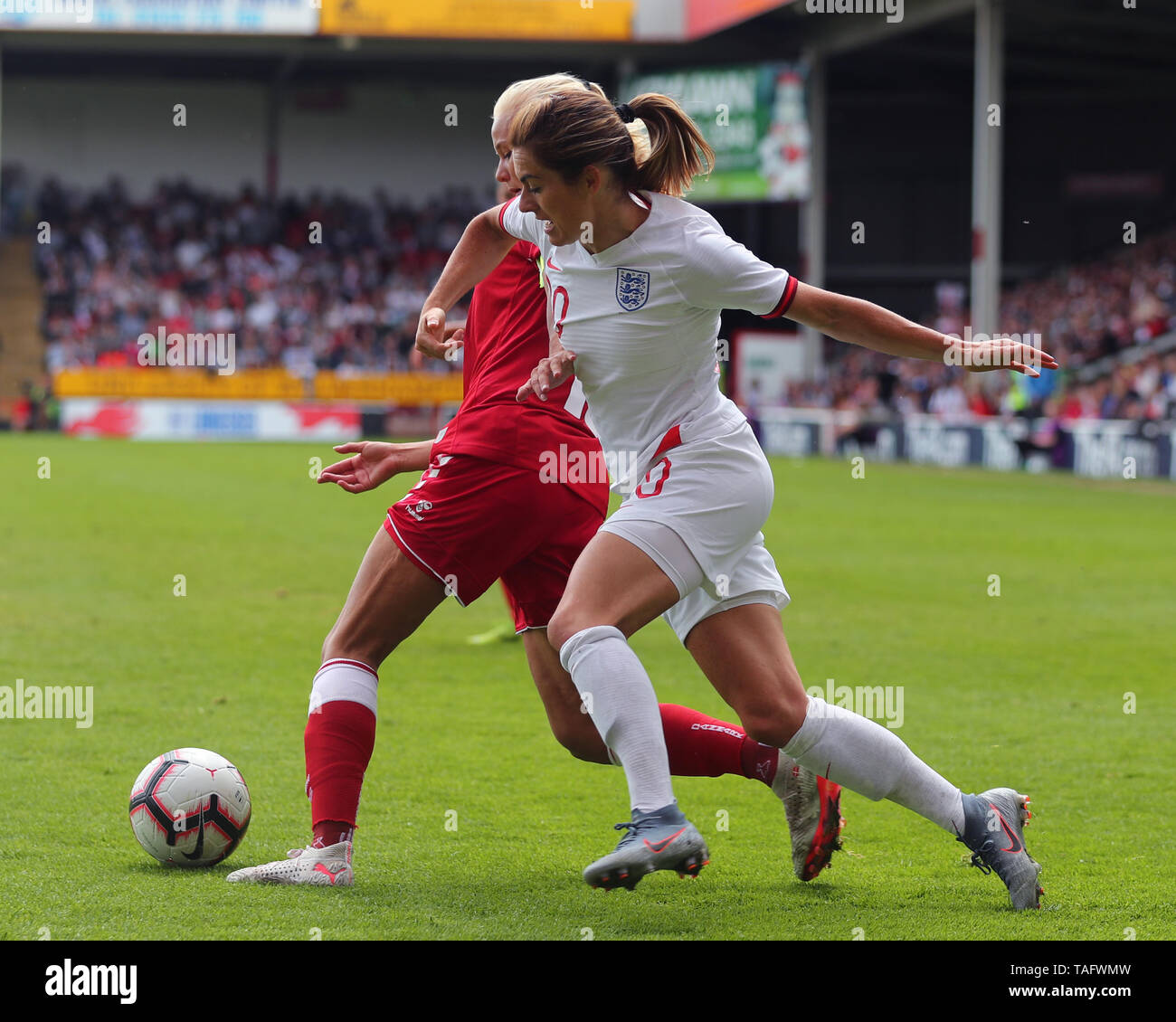 Walsall, United Kingdom. 25 May 2019. Karen Carney of England  during Women's International Friendly between England Women and Denmark Women at Bank's Stadium , Walsall,  on 25 May 2019 Stock Photo