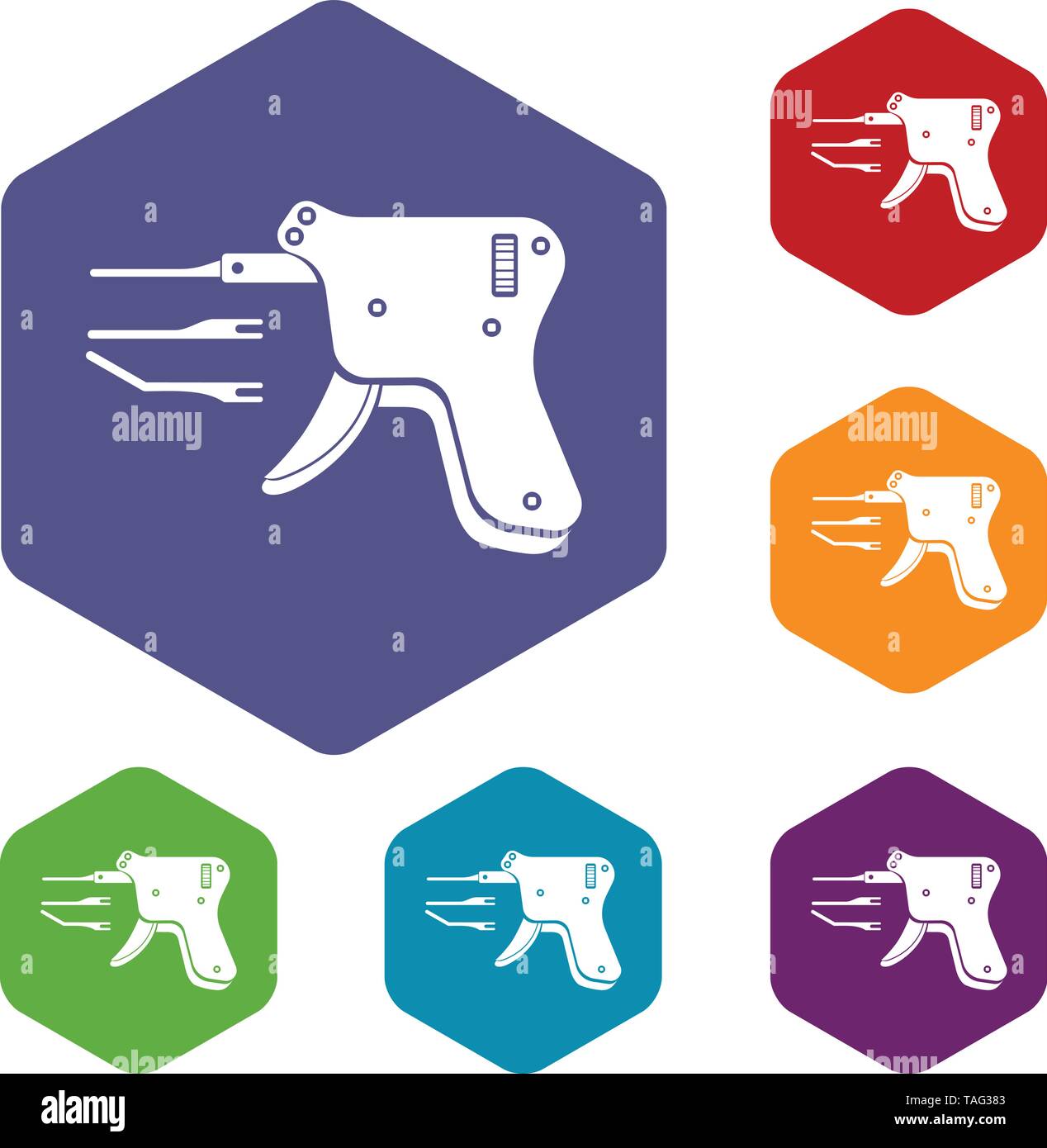 Code reader icons vector hexahedron Stock Vector