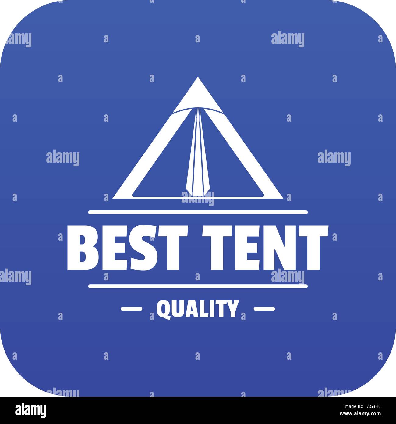 Quality tent icon blue vector Stock Vector Image & Art - Alamy
