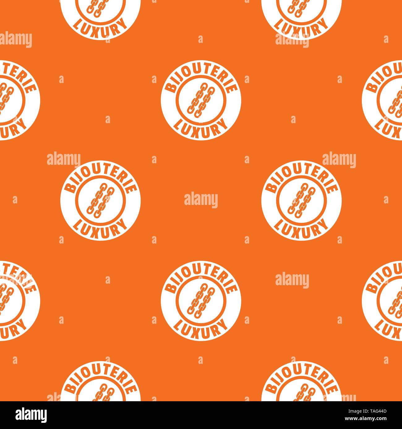 Bijouterie luxury pattern vector orange Stock Vector