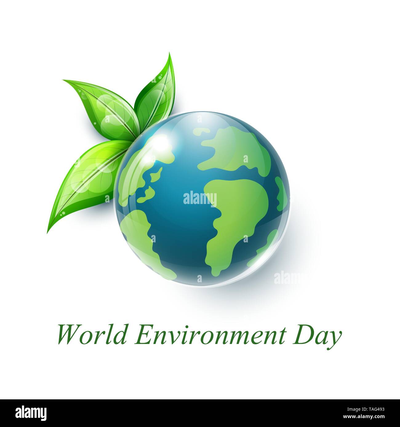 World environment day sign on white background Stock Vector Image ...