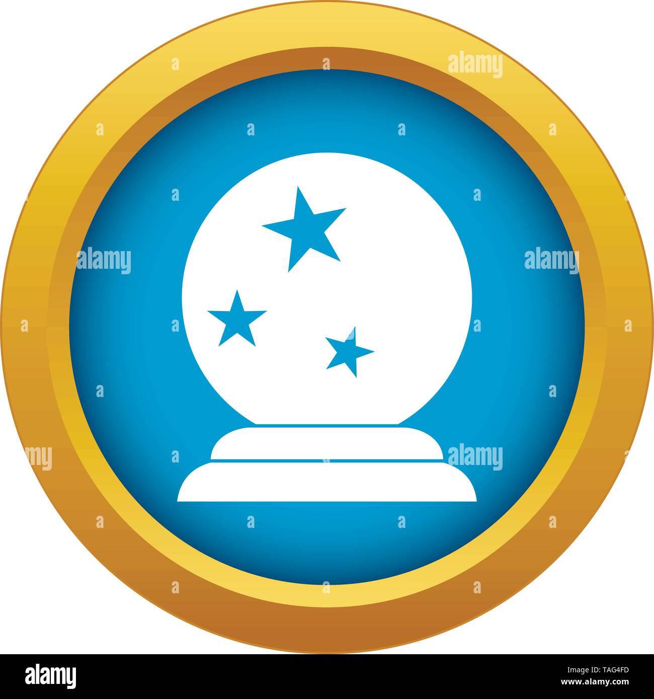 Ball glass magician blue Stock Vector Images - Alamy