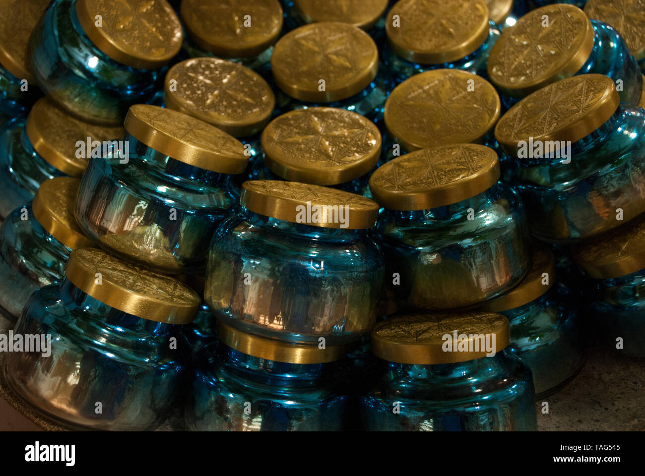 Vivid decorative blues. Background pattern. Stock Photo