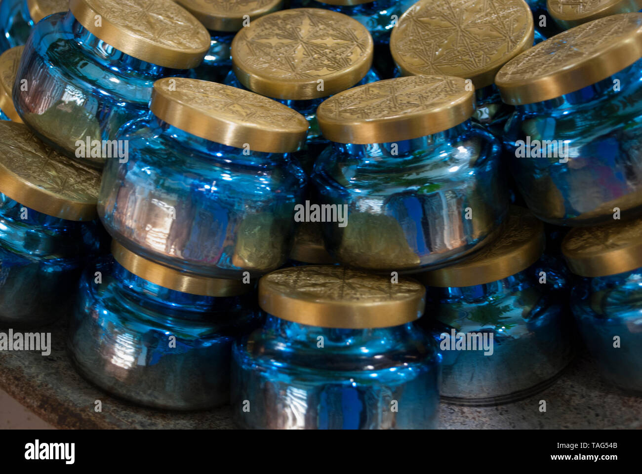 Vivid decorative blues. Background pattern. Stock Photo