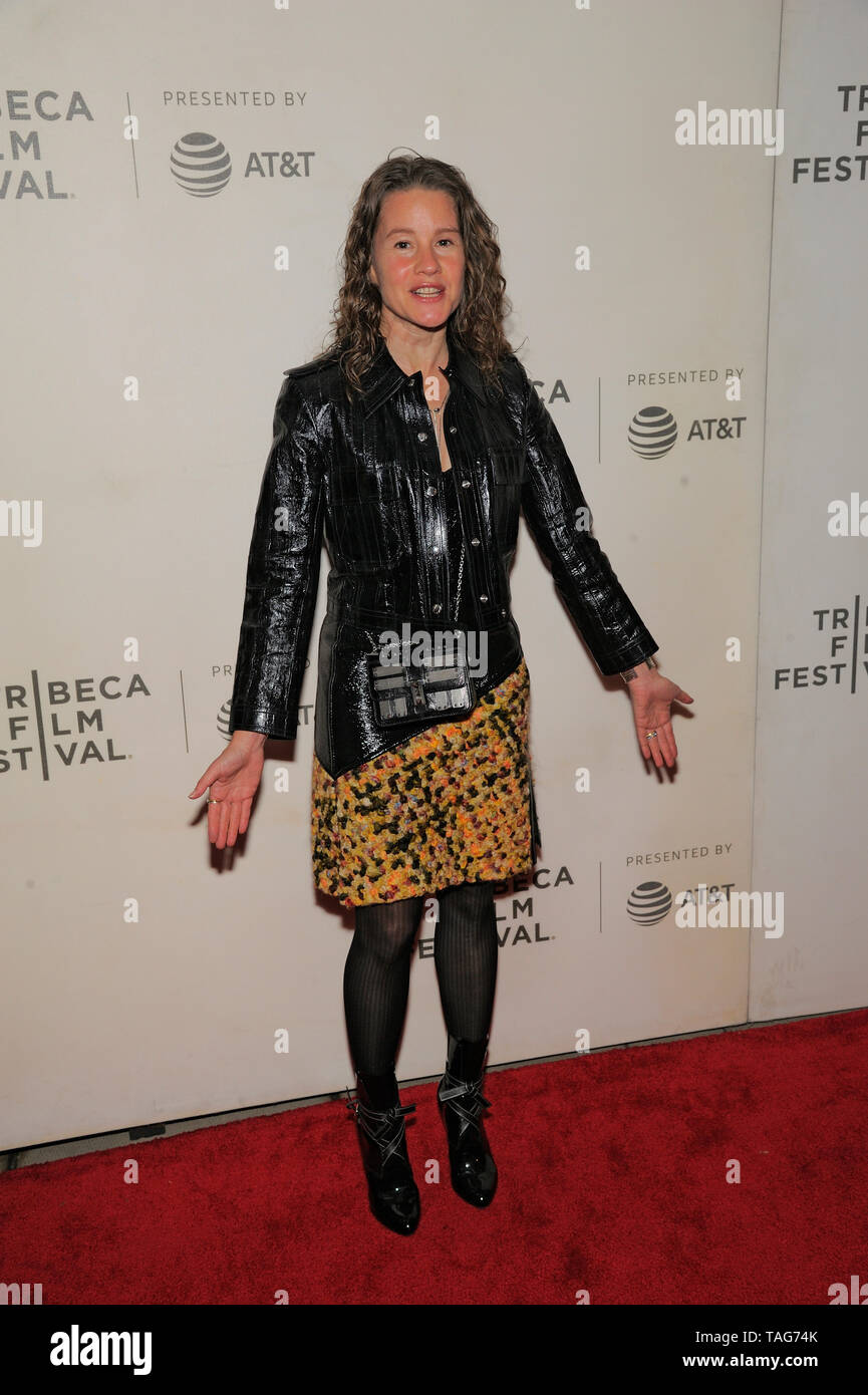 NEW YORK, NY - MAY 03: Artist Nicole Bartelme attends the "It Takes A Lunatic" world premiere during the 2019 Tribeca Film Festival at BMCC Tribeca PA Stock Photo