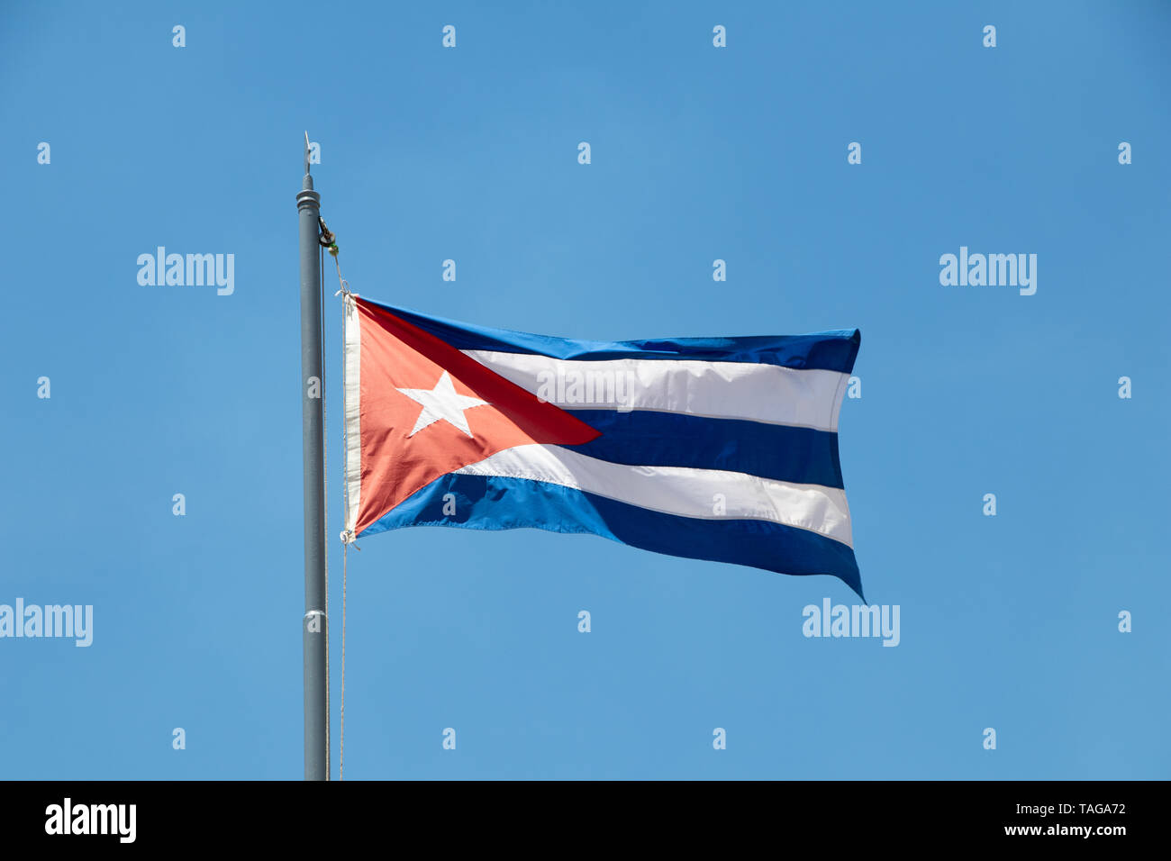 Cuban flag Stock Photo