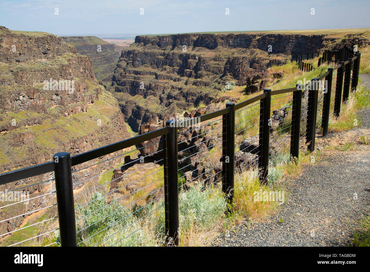 Bruneau River Overlook with railing, Boise District Bureau of Land 